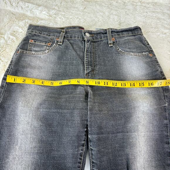 Levi's 505 Low Rise Straight Leg Jeans Size 10 MIS M - Length From Waist 41" - Picture 6 of 8